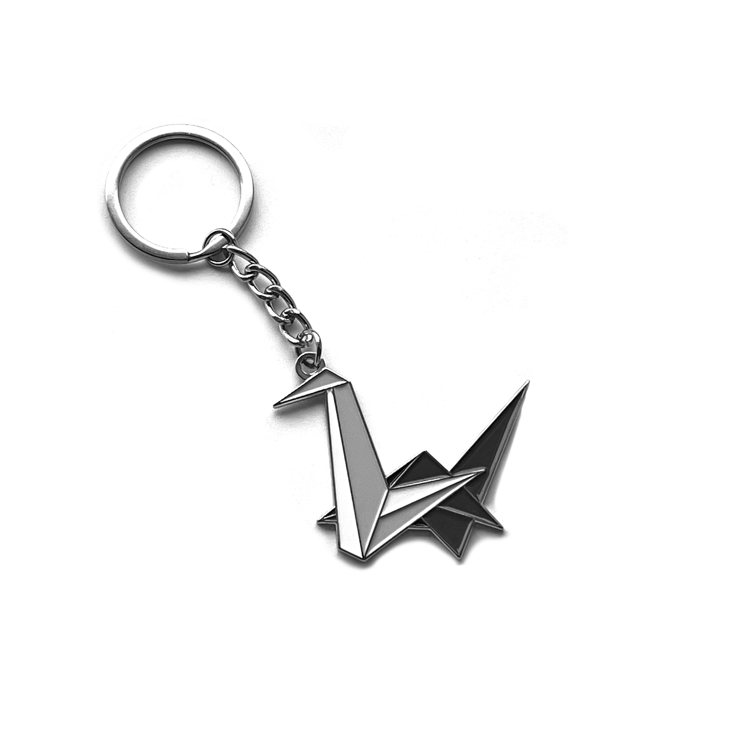 Loneworld Crane Logo Keychain