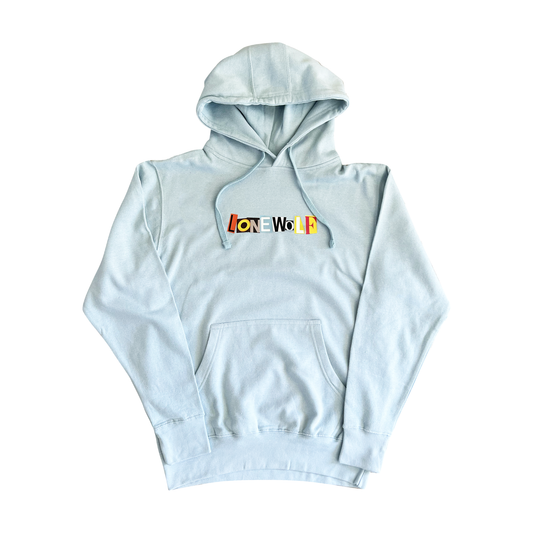 OG Lonewolf Logo Hoodie in Sky Blue