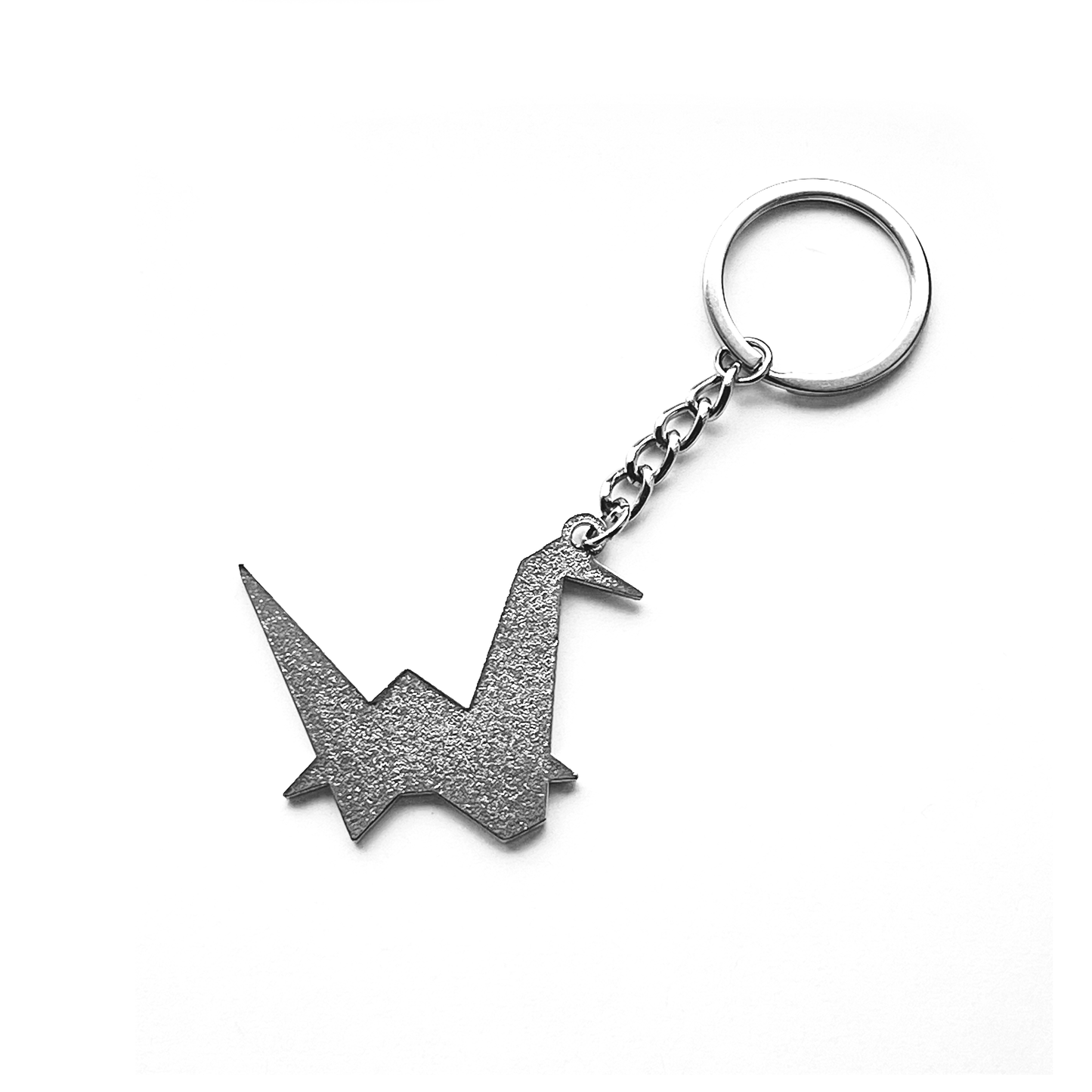 Loneworld Crane Logo Keychain