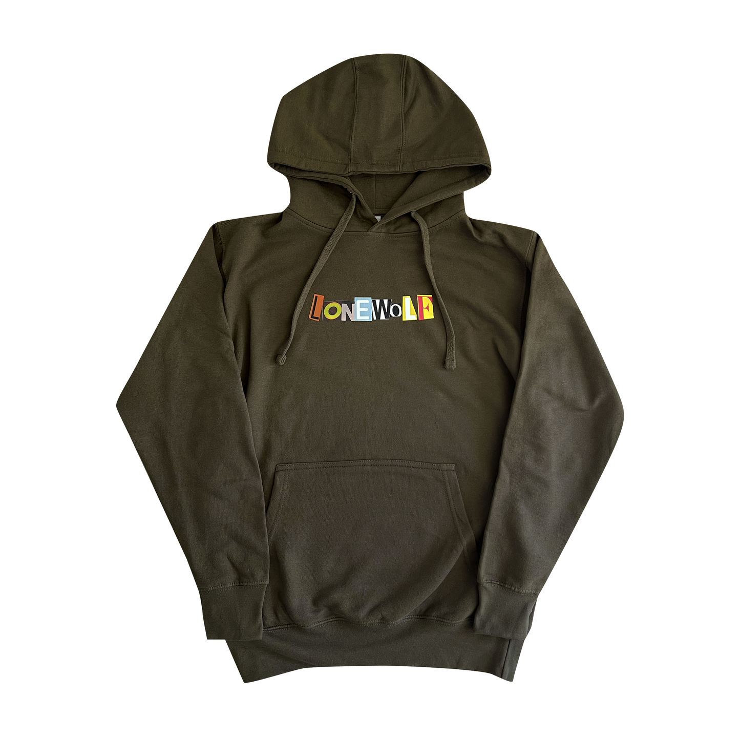 OG Lonewolf Logo Hoodie in Olive