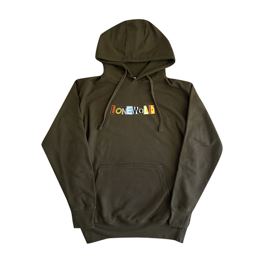 OG Lonewolf Logo Hoodie in Olive